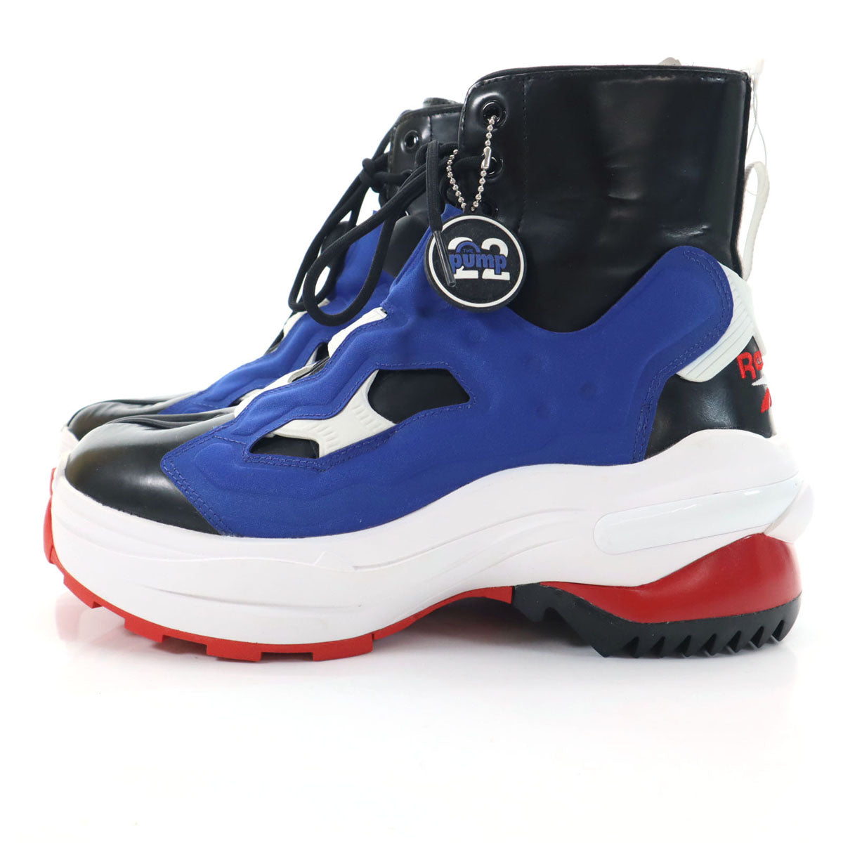 未使用 Maison Margiela メゾンマルジェラ リーボック コラボ 足袋 ポンプフューリー スニーカー 28 ブルー S34WU0024 メンズ