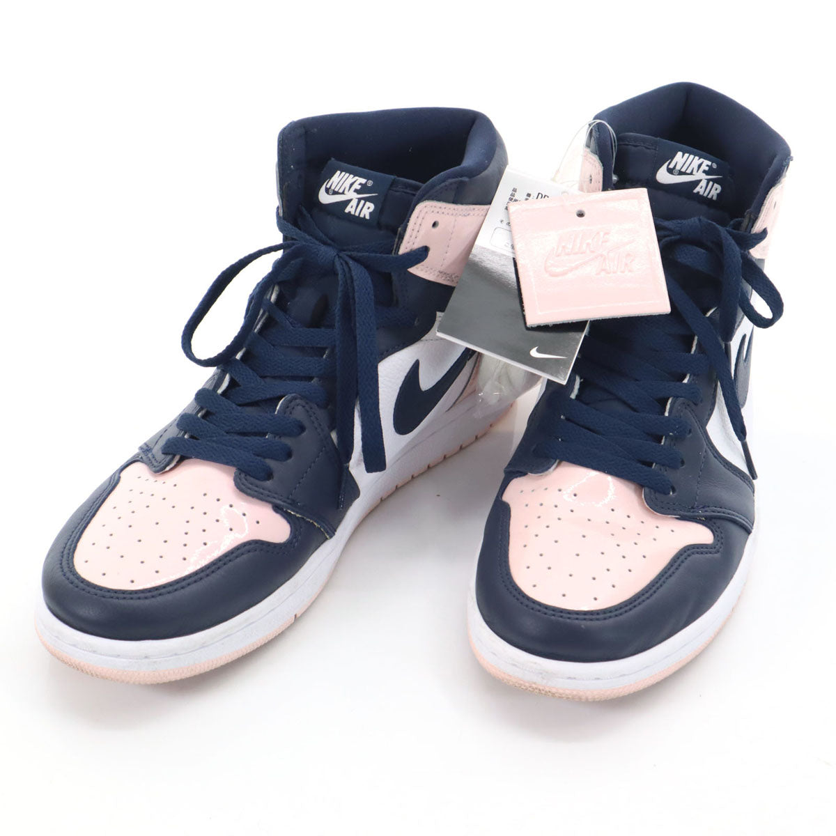 NIKE ナイキ エアジョーダン 1 レトロ ハイ OG SE スニーカー 29 ネイビー DD9335-641 シューレース付き レディース