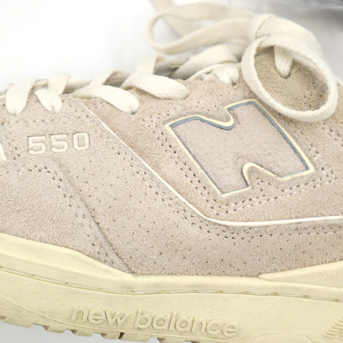 NEW BALANCE ニューバランス x AIME LEON DORE BB550AC1 エイメレオンドレ コラボ スニーカー 30 ベージュ シューレース付き メンズ