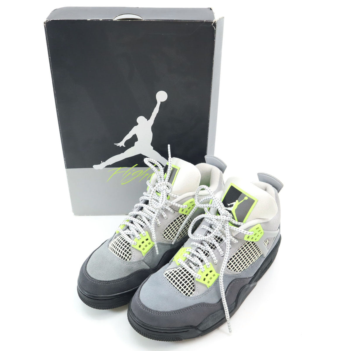 NIKE ナイキ JORDAN4 RETRO SE スニーカー 26.5 ネオンカラー CT5342-007 箱付き メンズ