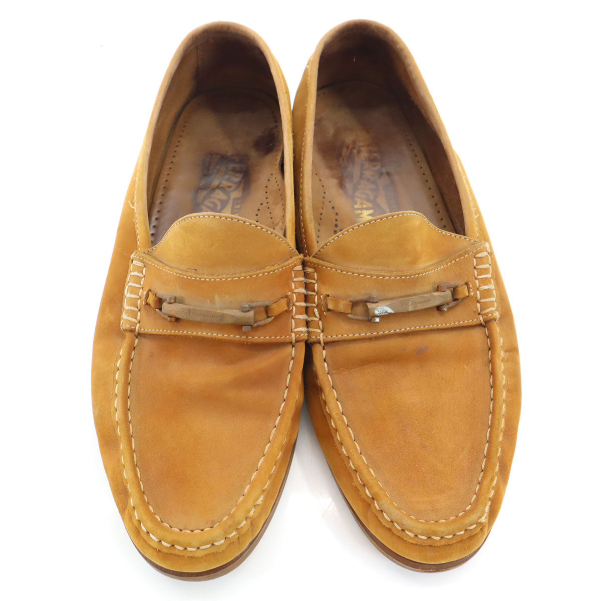 Salvatore Ferragamo サルヴァトーレフェラガモ イタリア製 スエードレザー ローファー 8 1/2 ブラウン メンズ