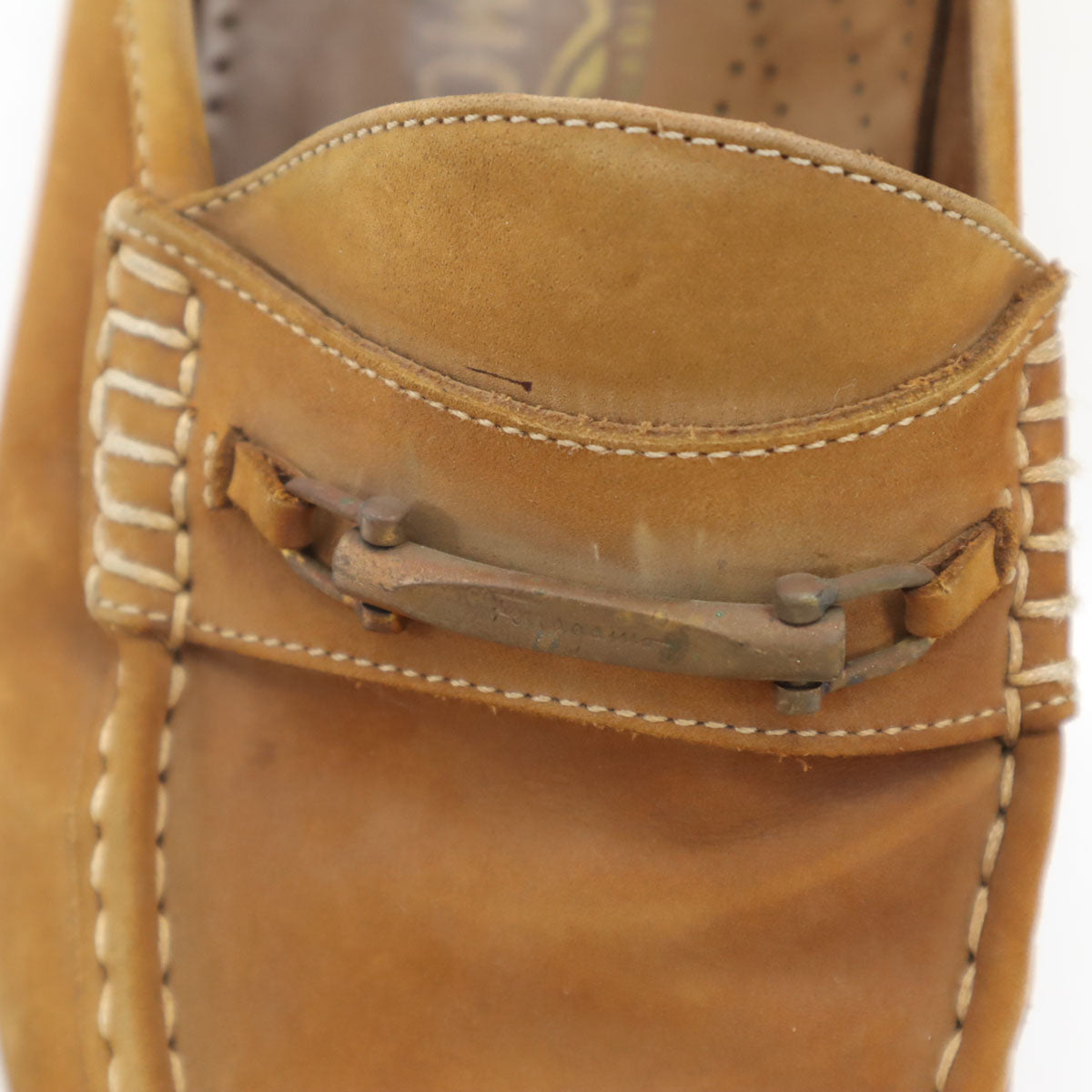 Salvatore Ferragamo サルヴァトーレフェラガモ イタリア製 スエードレザー ローファー 8 1/2 ブラウン メンズ