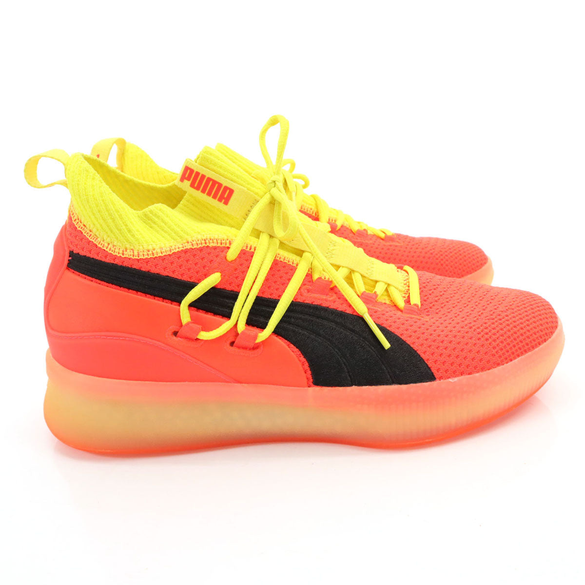 PUMA プーマ クライドコート ハイカット スニーカー US 8 オレンジ系 CLYDE COURT バスケットボール メンズ