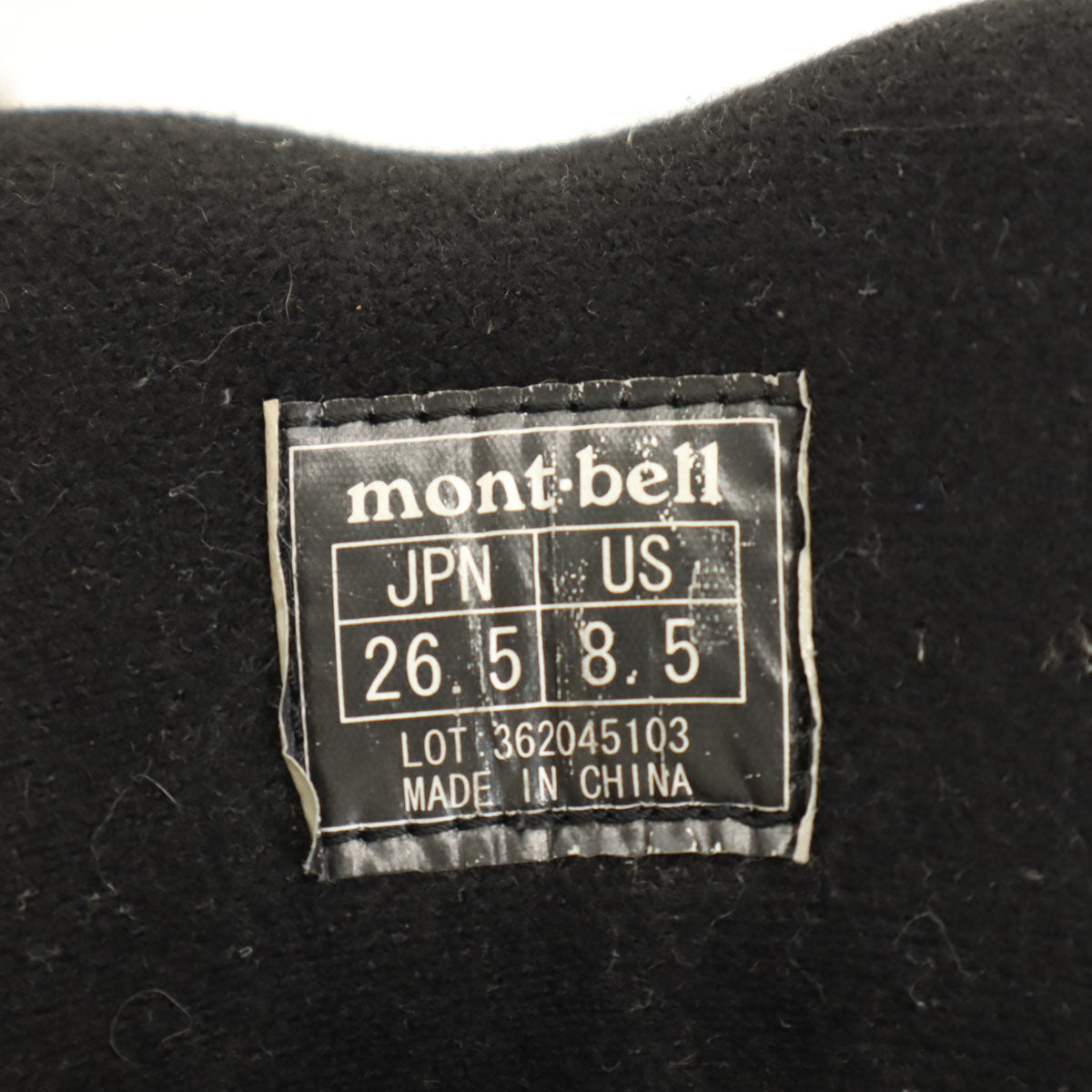 mont-bell モンベル GORE-TEX トレッキング ブーツ 26.5 グレー アウトドア 362045103 ビブラムソール メンズ