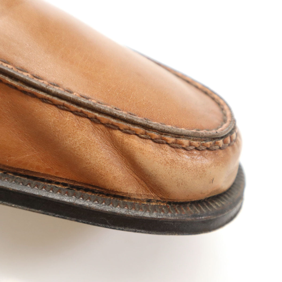 MORESCHI モレスキー イタリア製 ビジネスシューズ 71/2 キャメル モンクストラップ メンズ