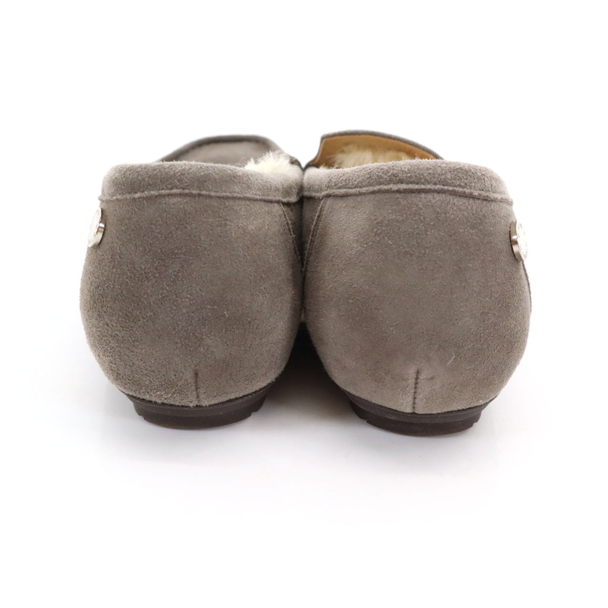 HIMIKO 卑弥呼 モカシン 25 グレー スエード ボア 箱付き レディース