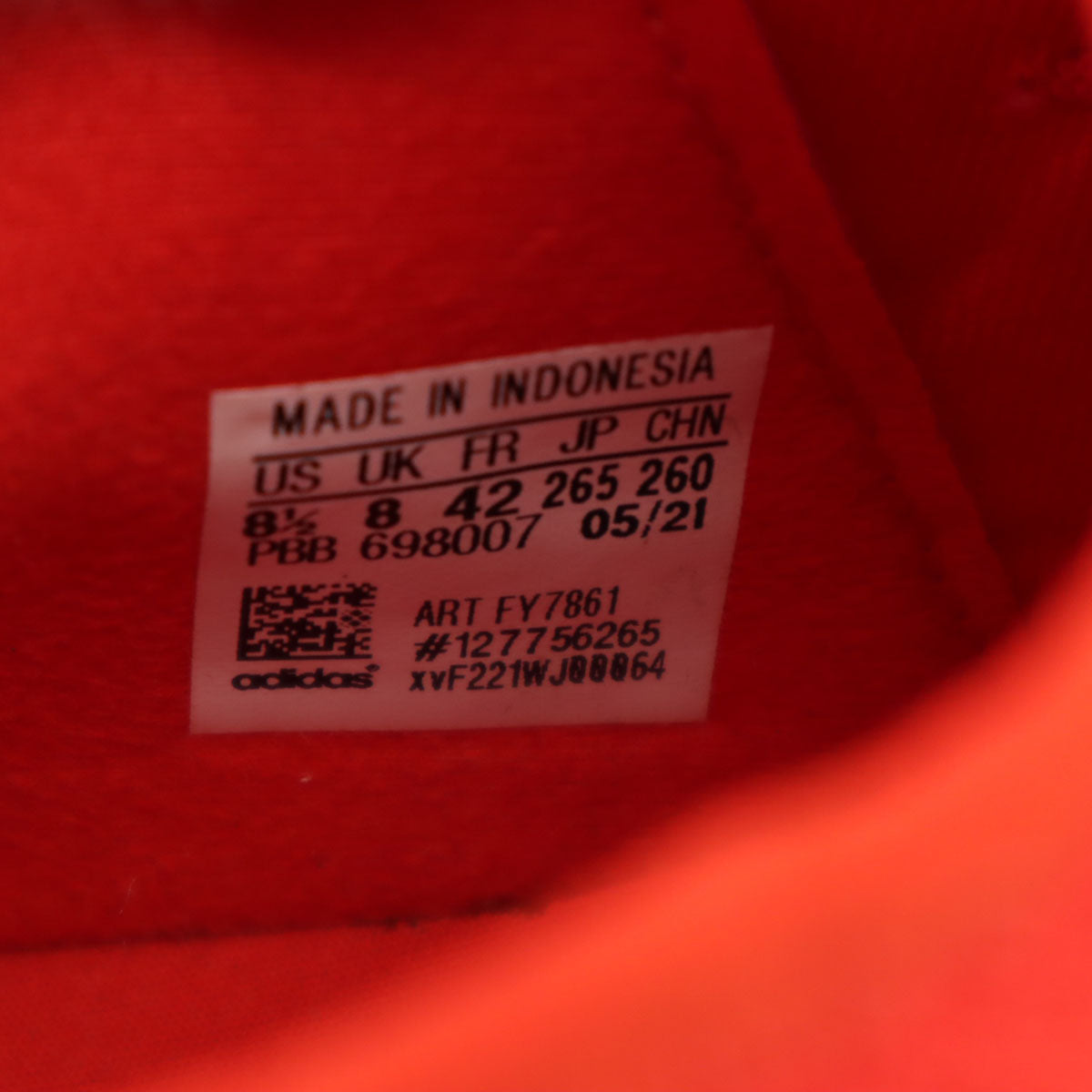 adidas アディダス イタリア製 PREDATOR FREAK3 スニーカー US8.5 レッド メンズ