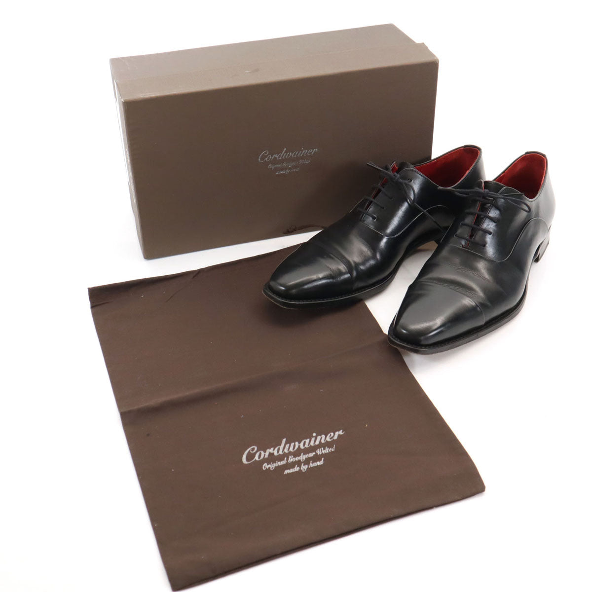 Cardwainer コードウェイナー スペイン製 ASIER レザーシューズ 8 1/2 ブラック アシエル WBW0078A ビジネスシューズ メンズ