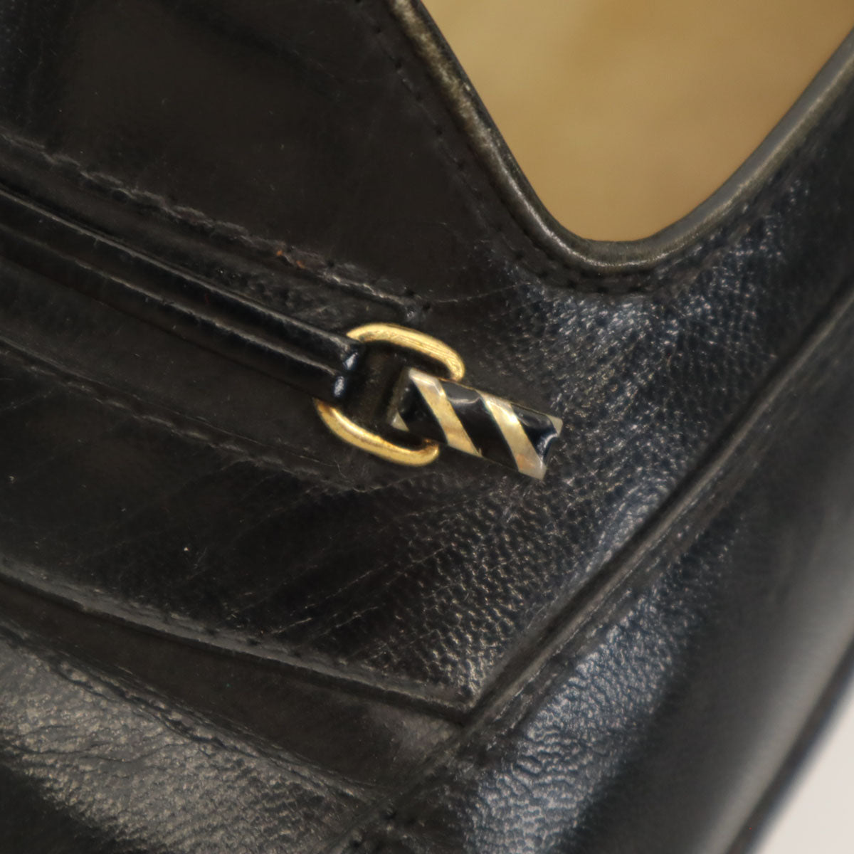 MORESCHI モレスキー イタリア製 ローファー 7 1/2 ブラック メンズ