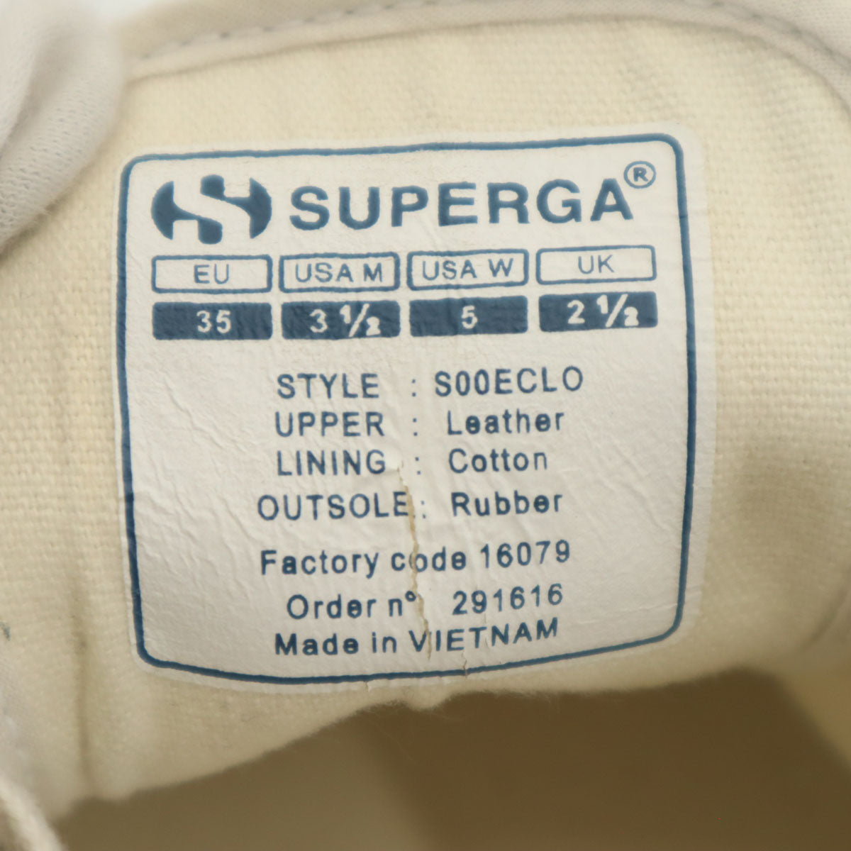 SUPERGA スペルガ スウェード スニーカー EU 35 ホワイト 靴 シューズ レディース