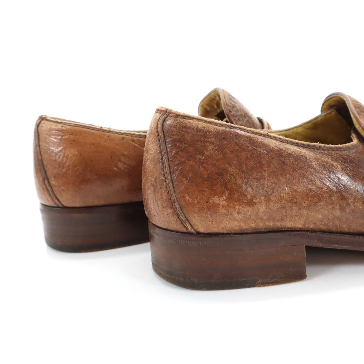 MORESCHI モレスキー イタリア製 ローファー 7 1/2 ブラウン 靴 シューズ メンズ