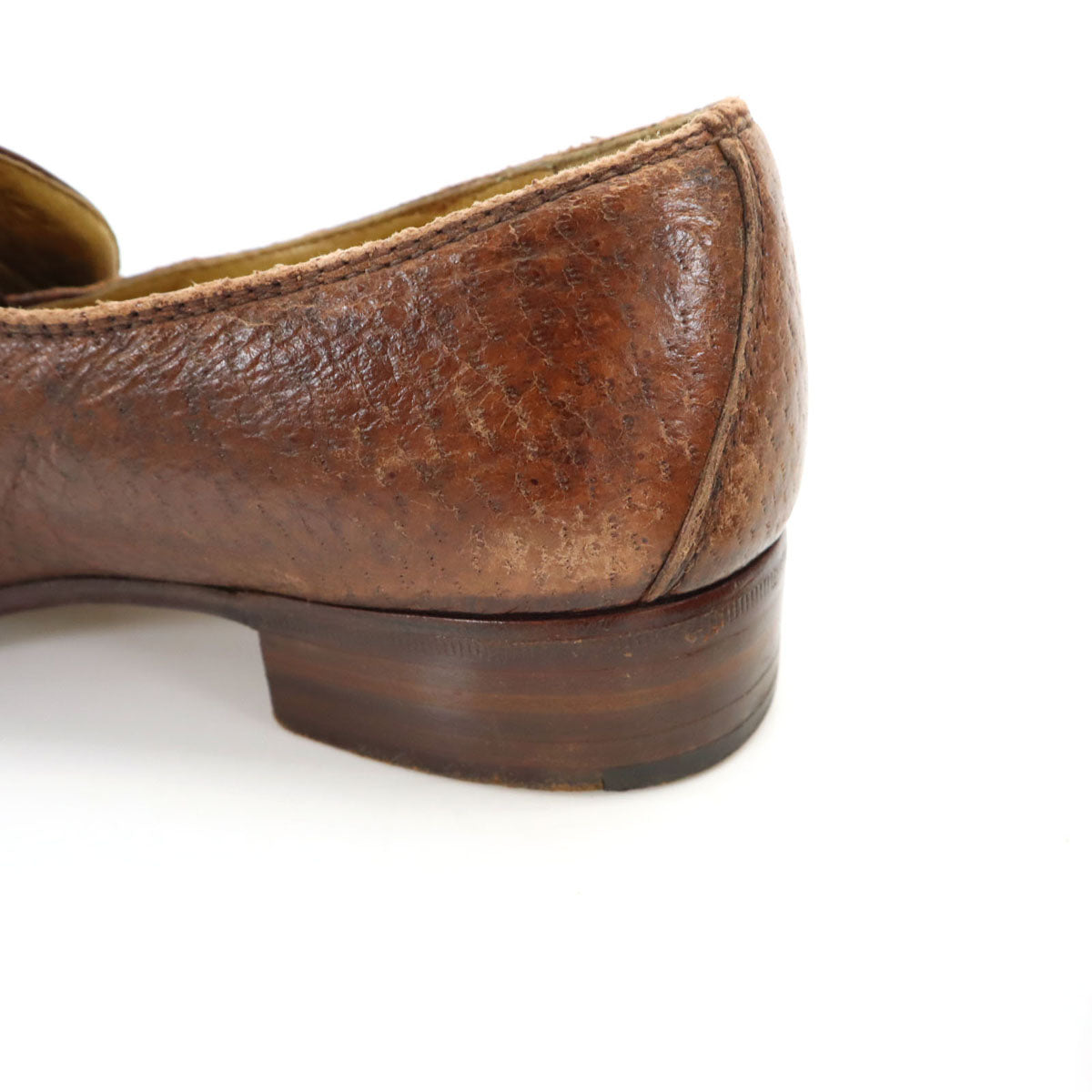 MORESCHI モレスキー イタリア製 ローファー 7 1/2 ブラウン 靴 シューズ メンズ