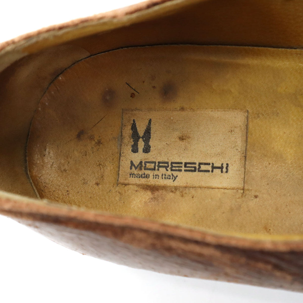 MORESCHI モレスキー イタリア製 ローファー 7 1/2 ブラウン 靴 シューズ メンズ