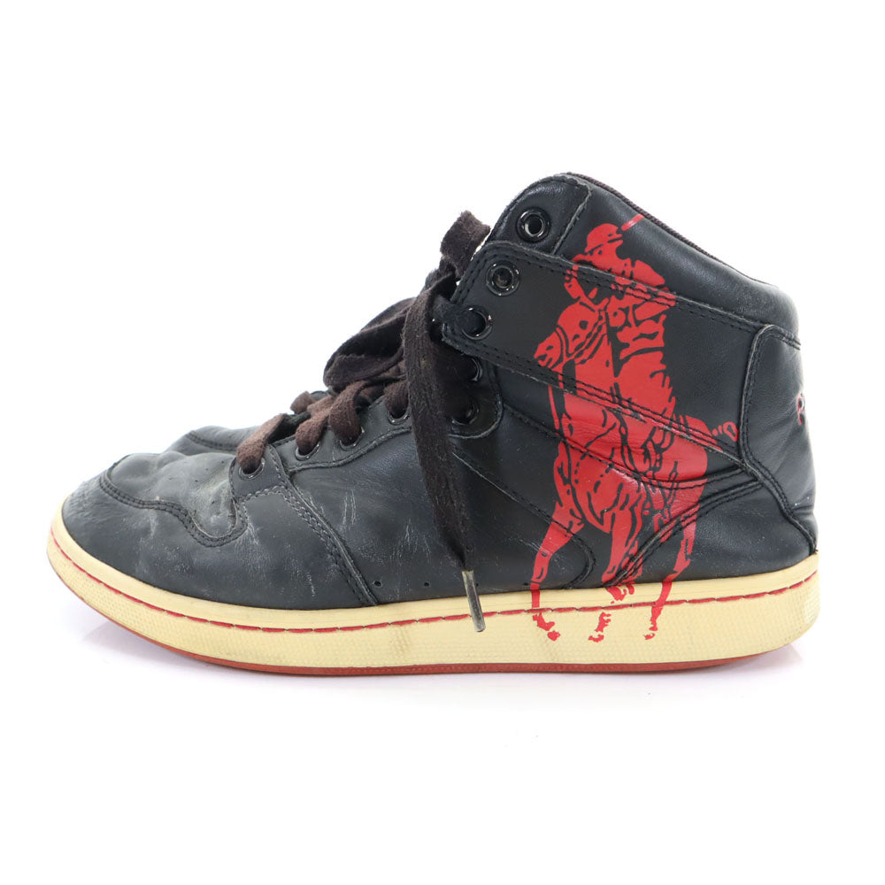 POLO RALPH LAUREN ポロラルフローレン ハイカット スニーカー 27 黒 メンズ