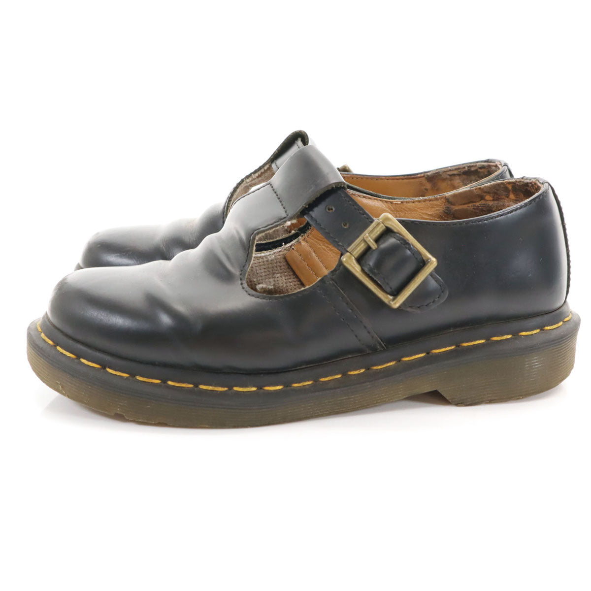 Dr.Martens ドクターマーチン POLLEY Tバー シューズ UK4 黒 レディース