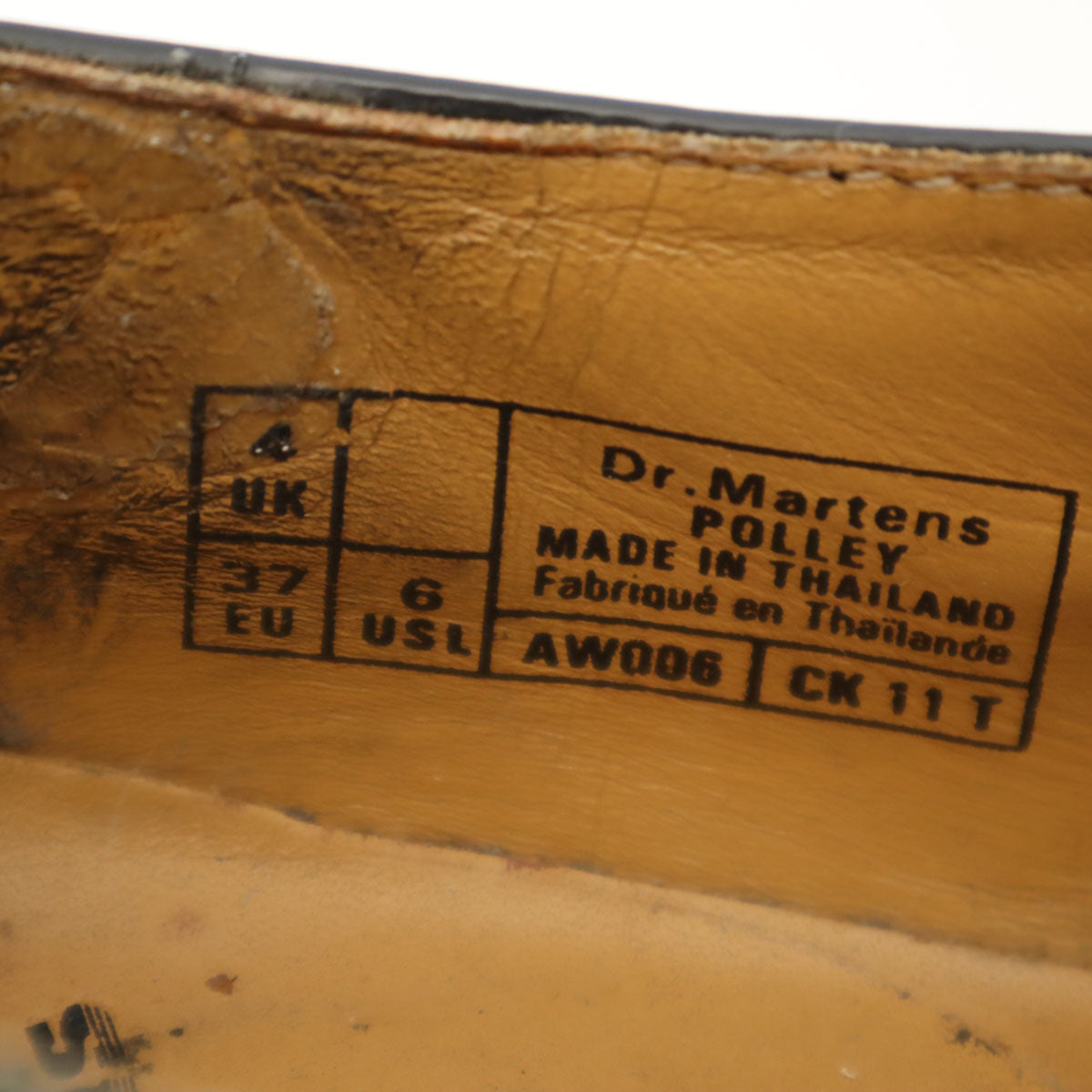 Dr.Martens ドクターマーチン POLLEY Tバー シューズ UK4 黒 レディース