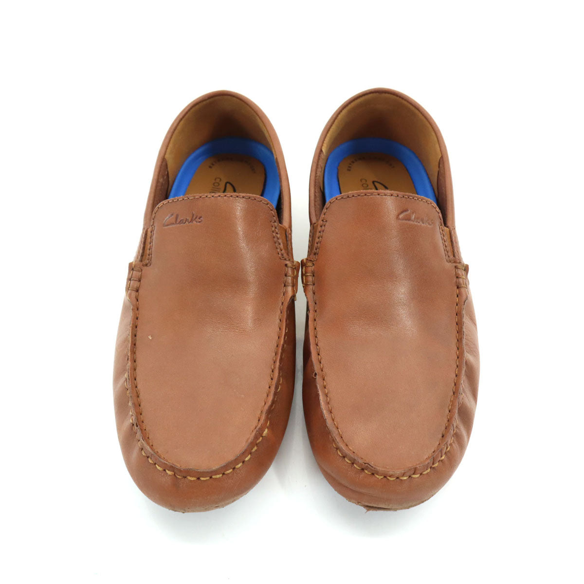 Clarks クラークス マークマンプレイン ローファー 26.5 ブラウン ドライバーズシューズ メンズ