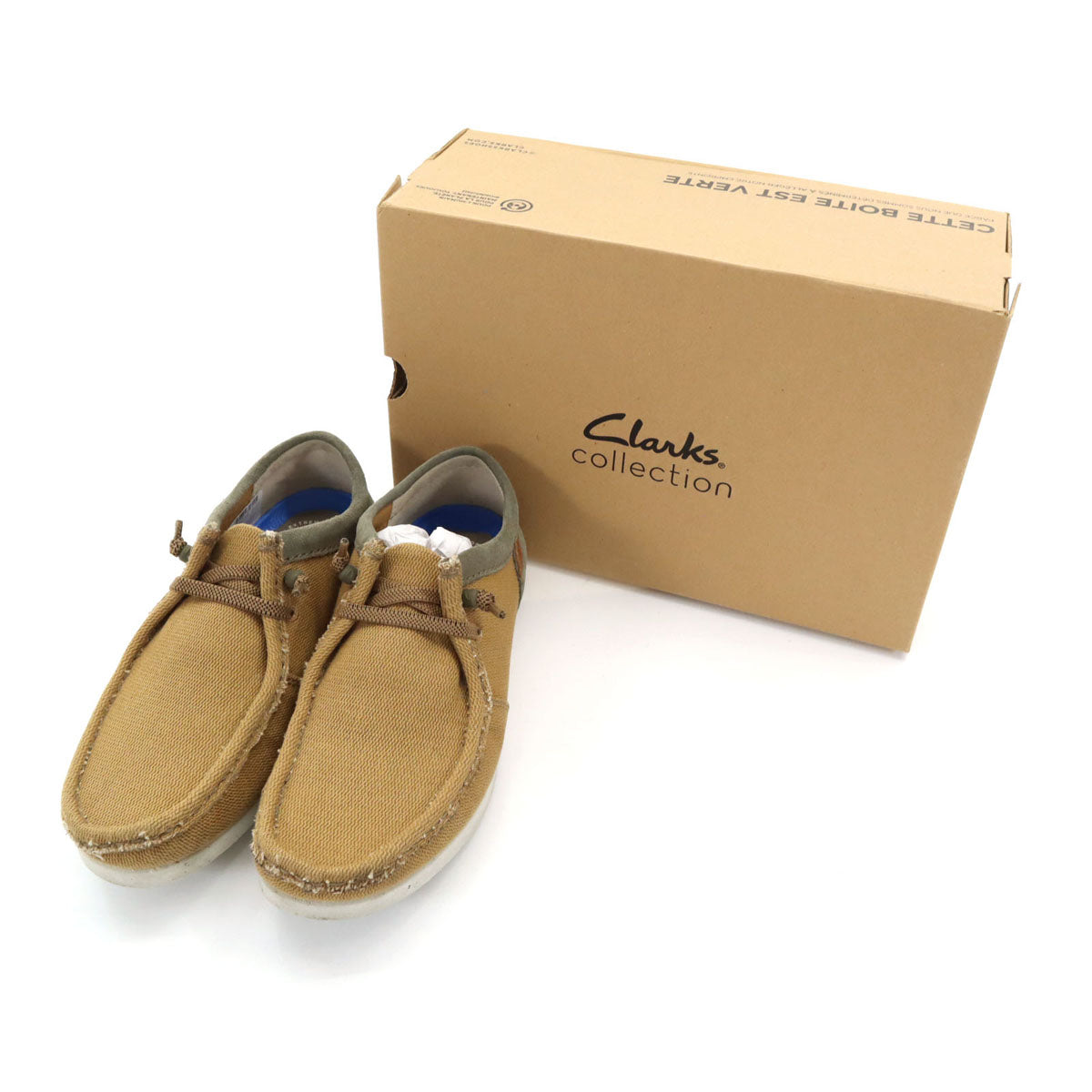 Clarks クラークス シェイカーライトモック ワラビー ブーツ UK71/2 ダークサンドコンビ 箱付き メンズ