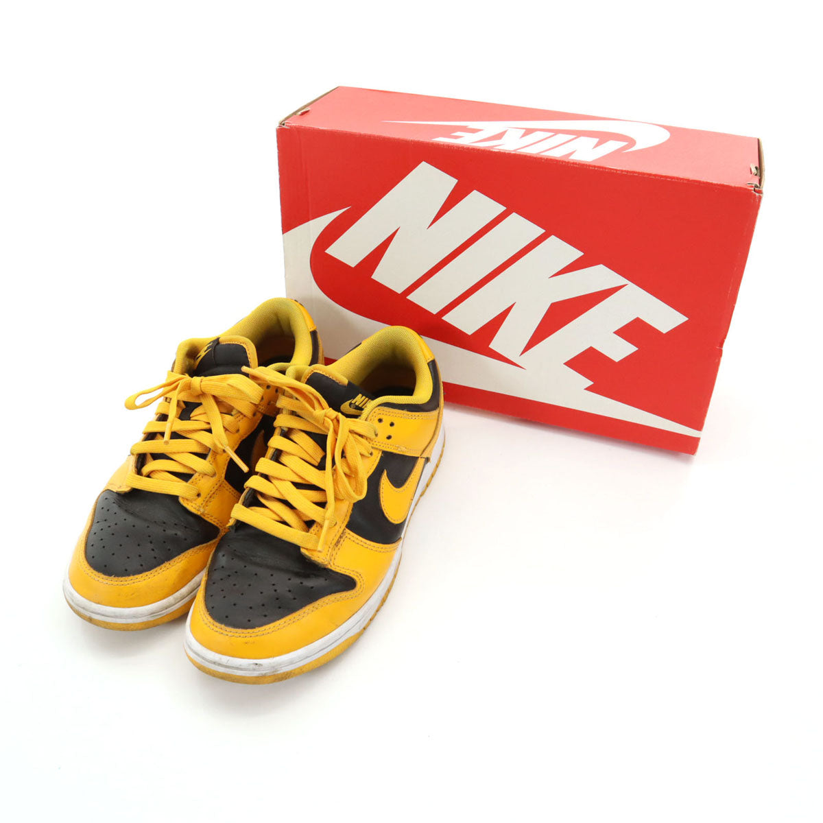 NIKE ナイキ ダンク ロー レトロ スニーカー 26 イエロー×ブラック DUNK LOW RETRO DD1391-004 箱付き メンズ