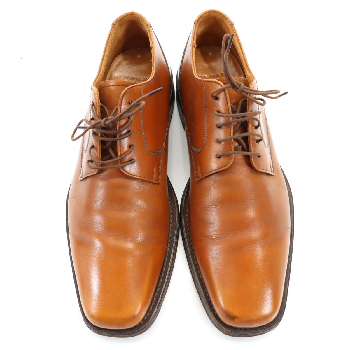 REGAL TOKYO リーガル トウキョウ 日本製 プレーントゥ シューズ 25EE ブラウン 外羽根 箱付き メンズ