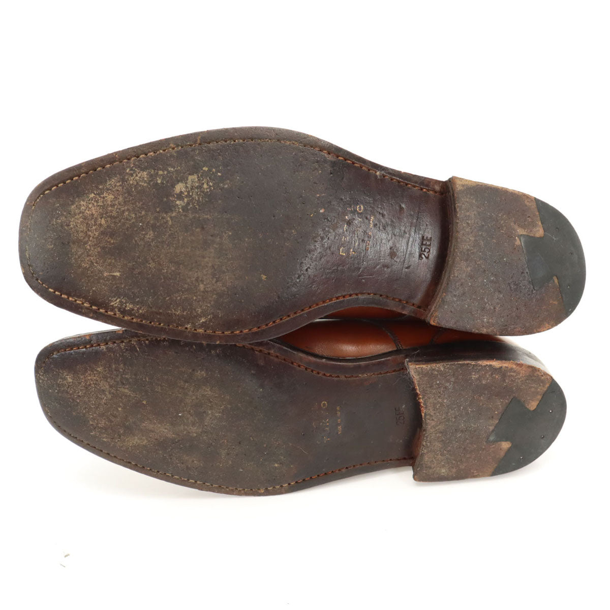 REGAL TOKYO リーガル トウキョウ 日本製 プレーントゥ シューズ 25EE ブラウン 外羽根 箱付き メンズ