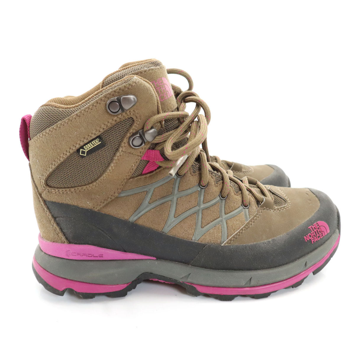 THE NORTH FACE ノースフェイス ゴアテックス トレッキング ブーツ 23 ブラウン アウトドア 638874 ビブラムソール レディース