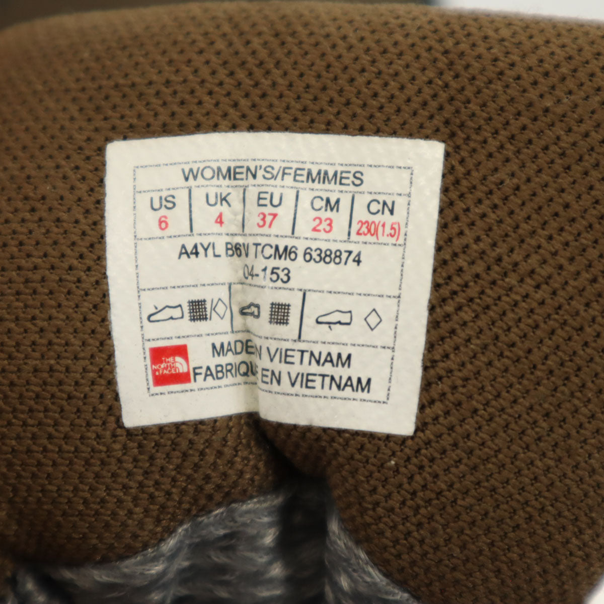 THE NORTH FACE ノースフェイス ゴアテックス トレッキング ブーツ 23 ブラウン アウトドア 638874 ビブラムソール レディース