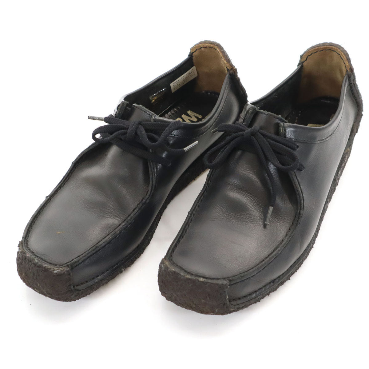 Clarks クラークス ワラビー レザーシューズ 7 ブラック Wallabees クレープソール メンズ