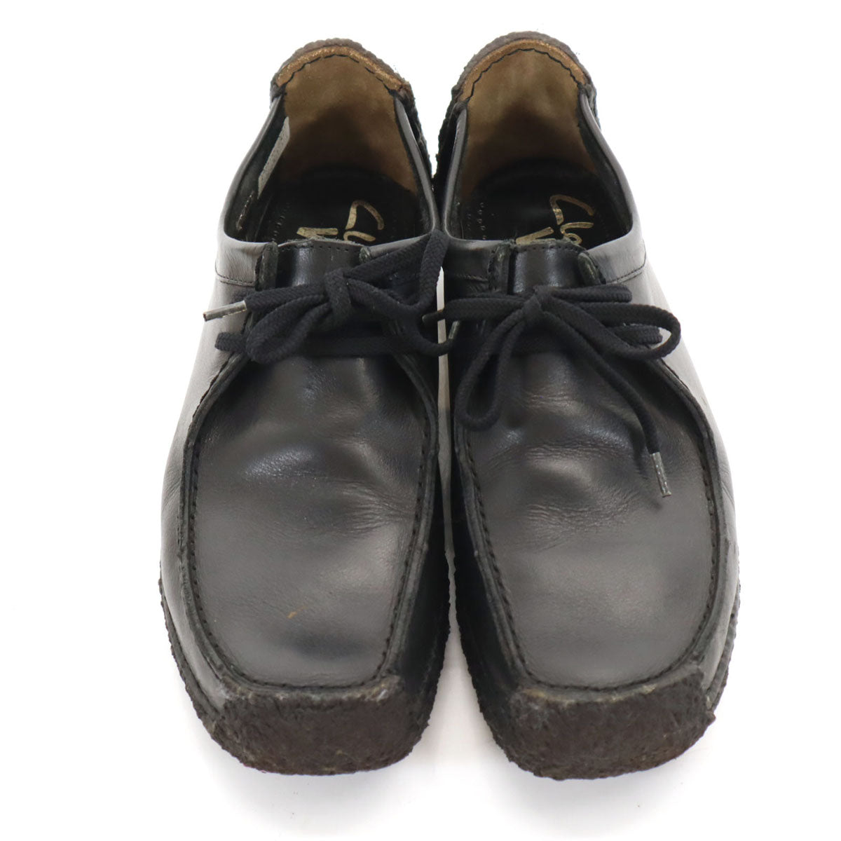 Clarks クラークス ワラビー レザーシューズ 7 ブラック Wallabees クレープソール メンズ