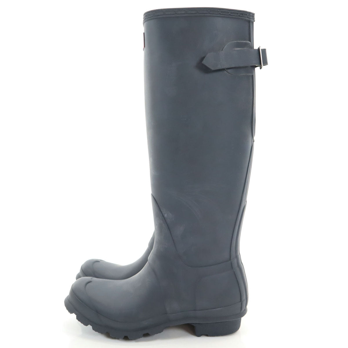 HUNTER ハンター バックストラップトール レインブーツ 4 ネイビー W24893 箱付き レディース