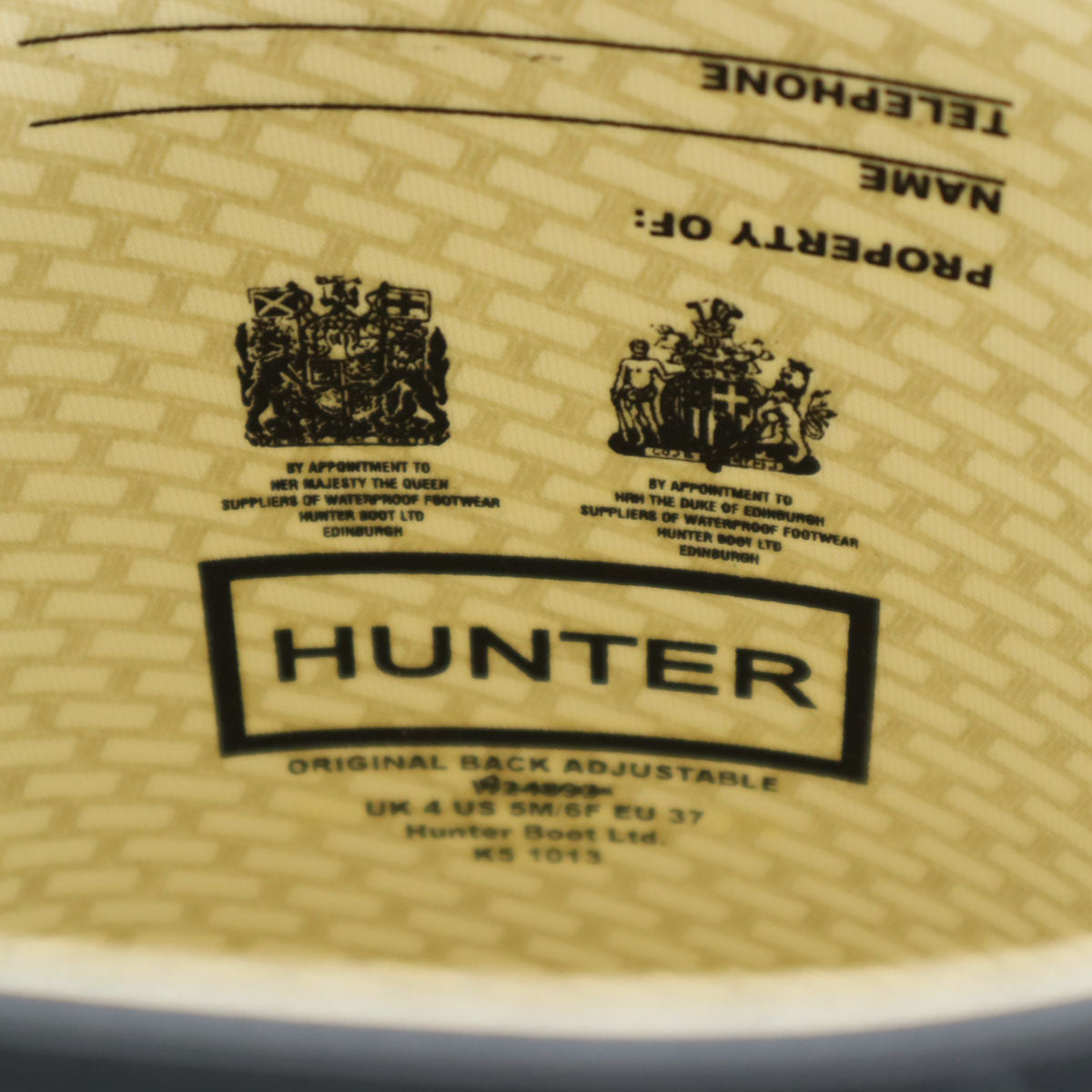 HUNTER ハンター バックストラップトール レインブーツ 4 ネイビー W24893 箱付き レディース