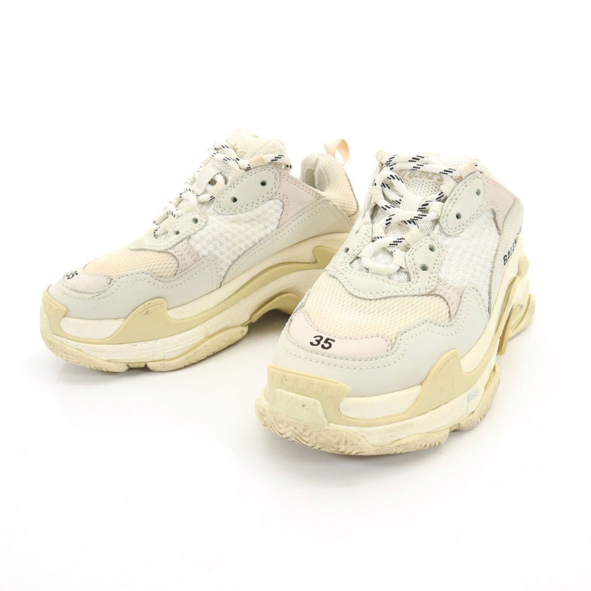 BALENCIAGA バレンシアガ トリプルS スニーカー 23 アイボリー 524036 レディース