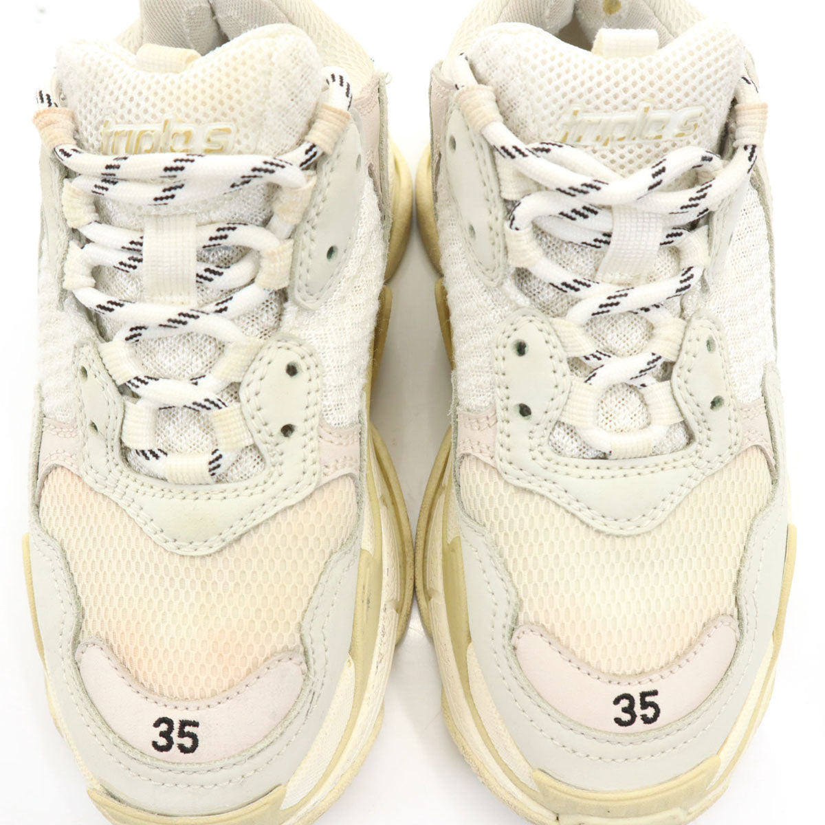 BALENCIAGA バレンシアガ トリプルS スニーカー 23 アイボリー 524036 レディース