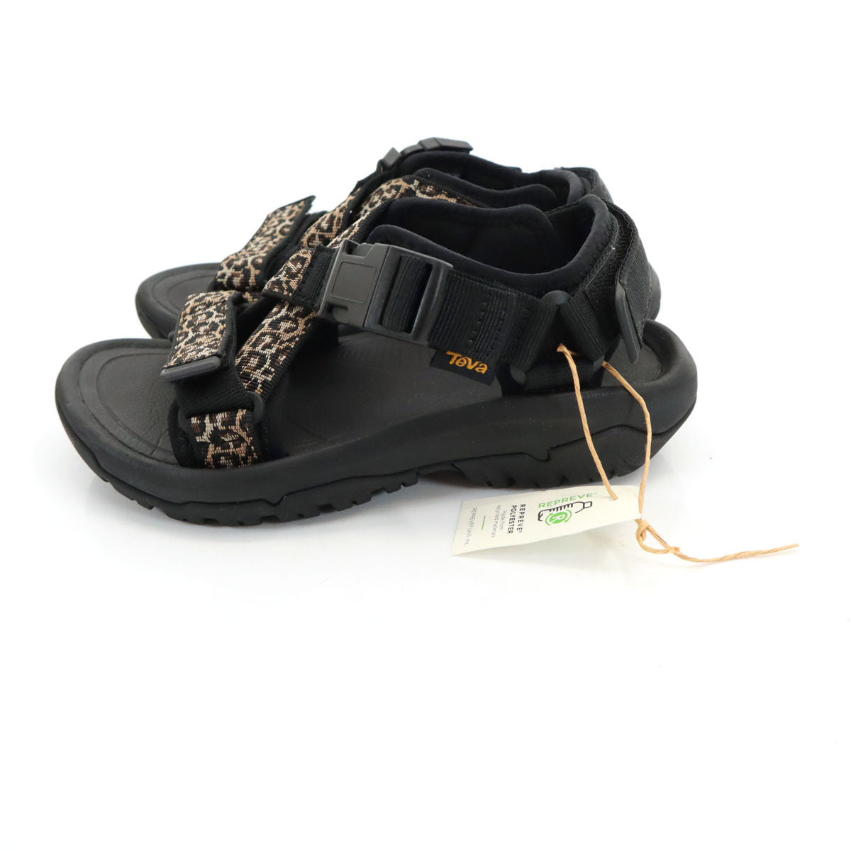 Teva テバ Ray BEAMS レイビームス別注 ハリケーン レオパード柄 スポーツサンダル 22 ブラック ヒョウ柄 箱付き レディース