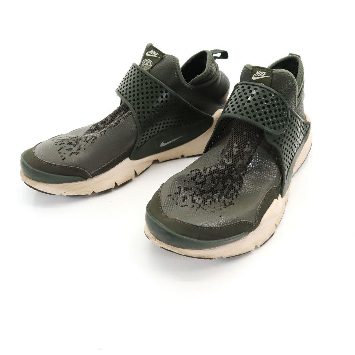 NIKE ナイキ ストーンアイランド Stone Island コラボ ソックダート ミッド スニーカー 27 カーキ 910090-300 メンズ