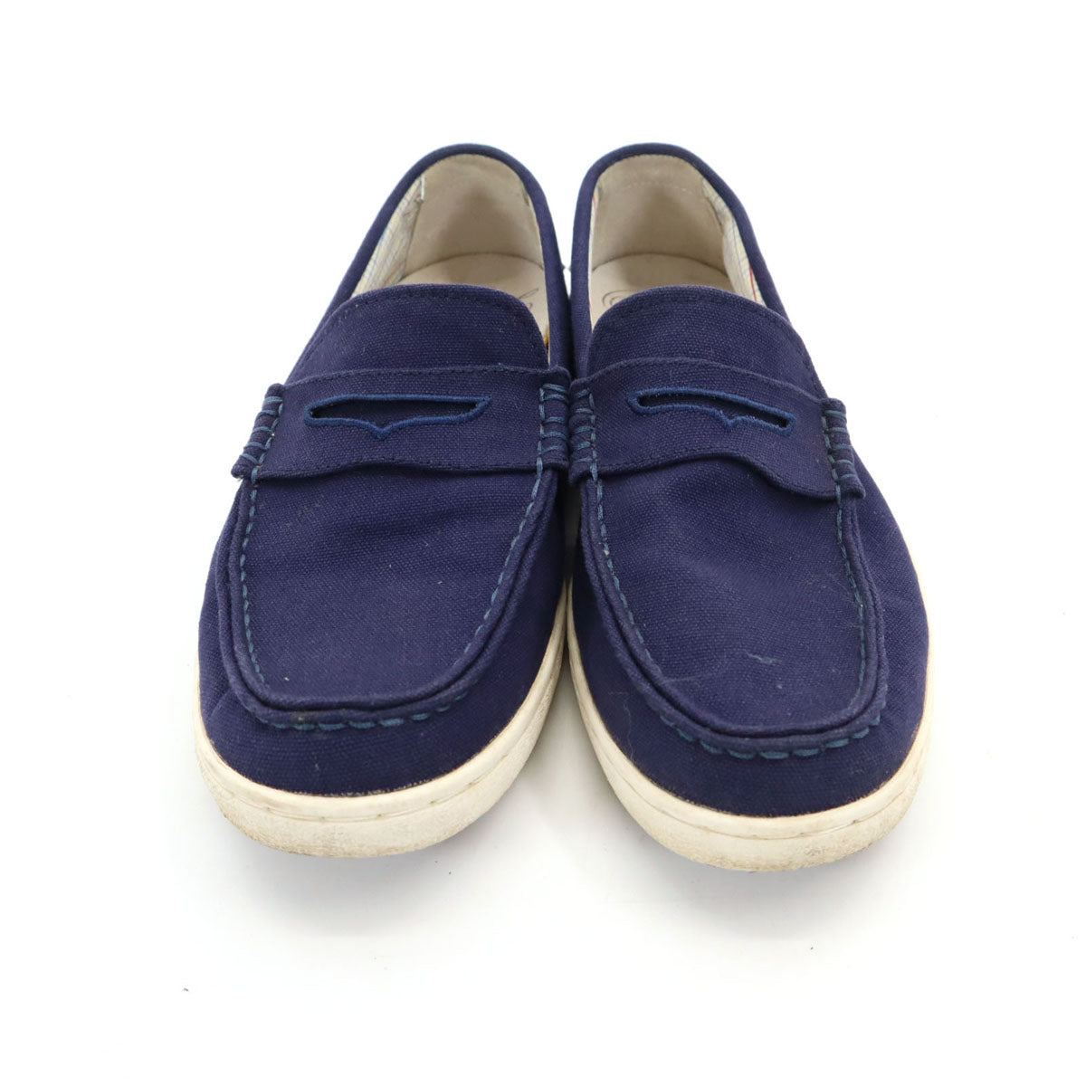 COLE HAAN コールハーン キャンバス ローファー 81/2 ネイビー メンズ