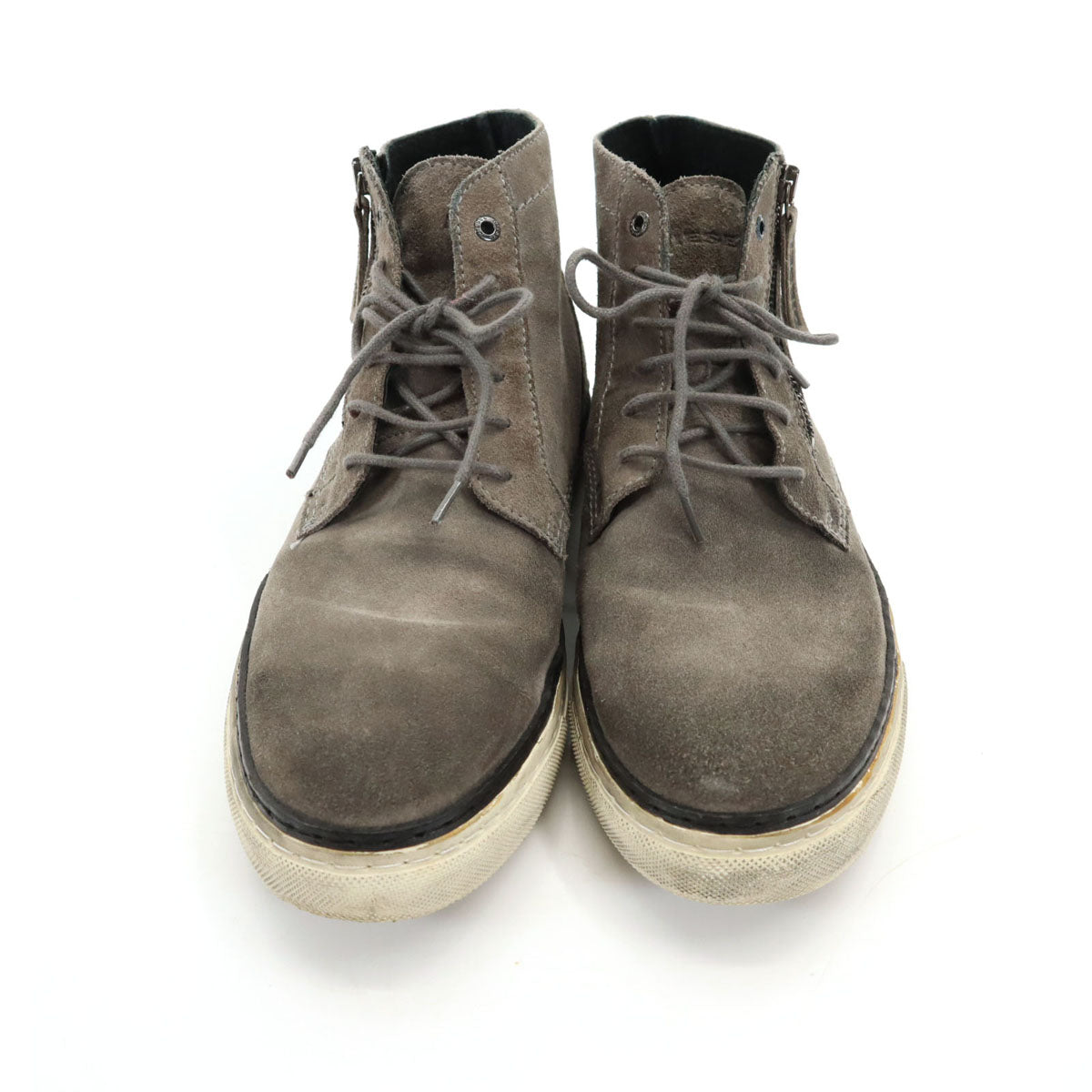 DIESEL ディーゼル スエード ブーツ 41 グレー系 メンズ