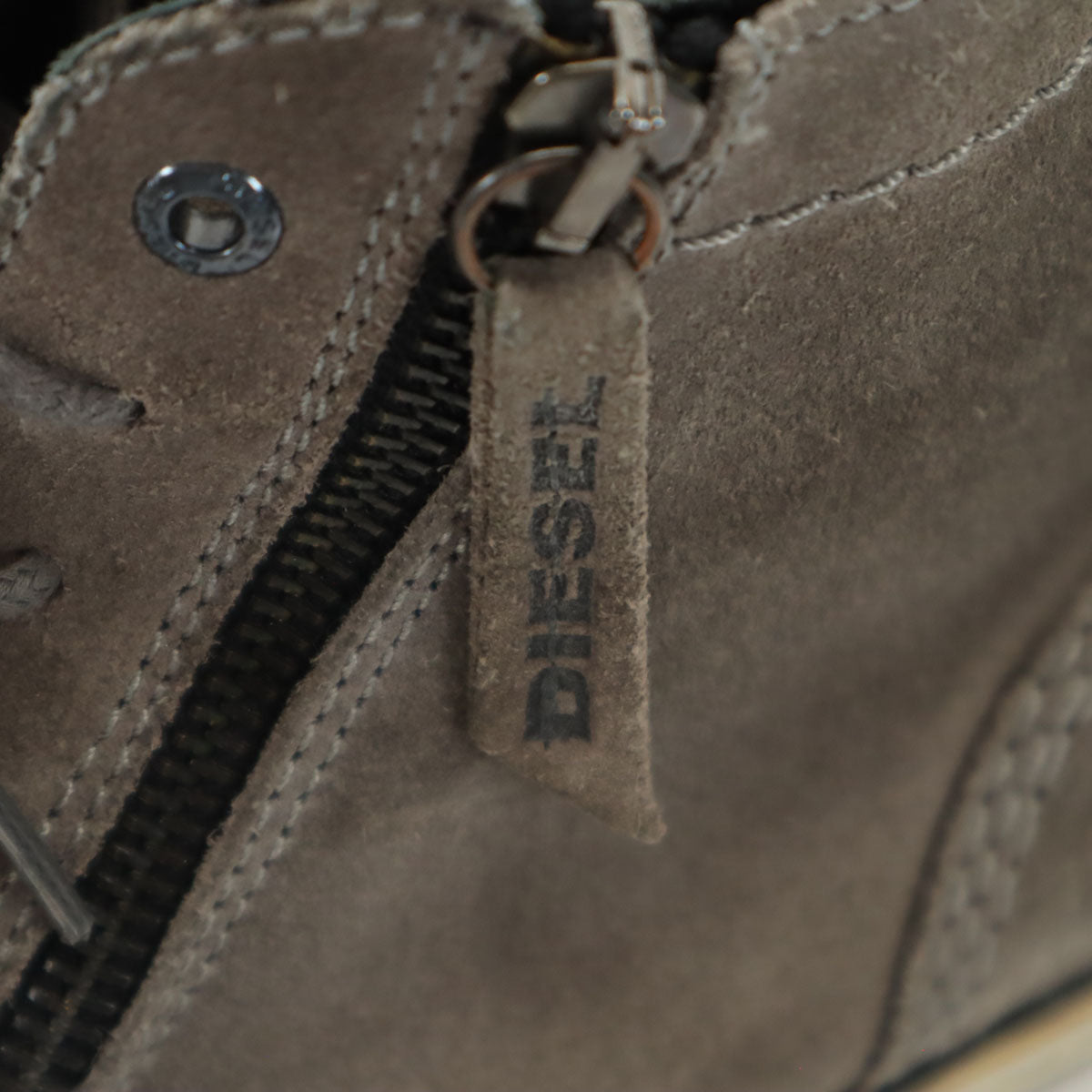 DIESEL ディーゼル スエード ブーツ 41 グレー系 メンズ
