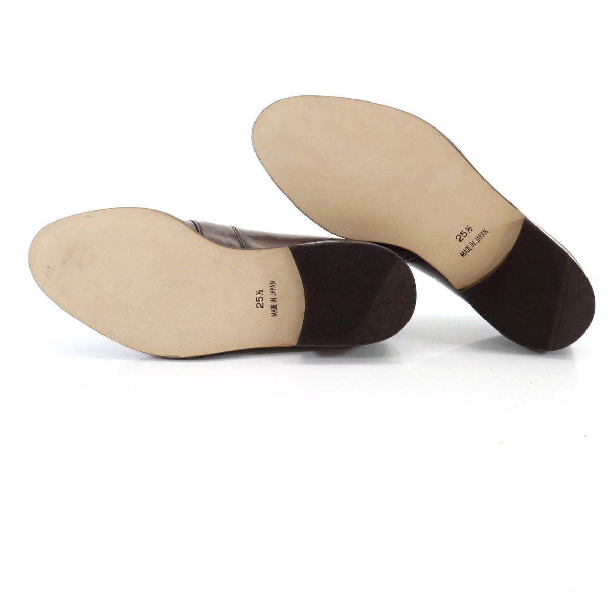 DE GIULI DESIGN 日本製 コイン ローファー 25 1/2 ブラウン メンズ