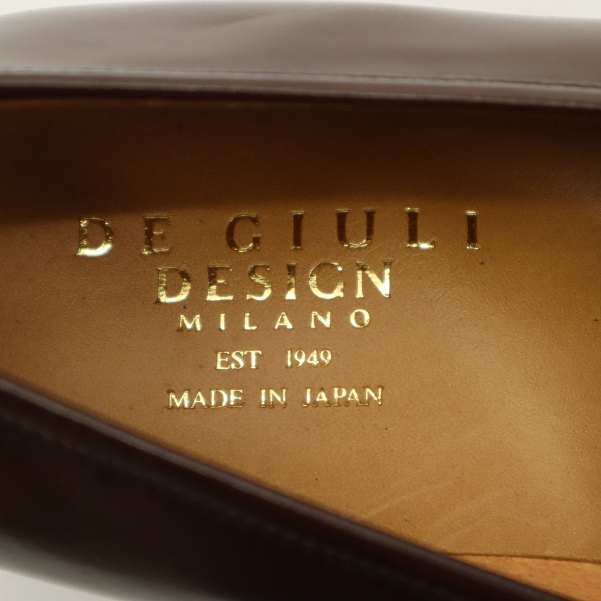 DE GIULI DESIGN 日本製 コイン ローファー 25 1/2 ブラウン メンズ