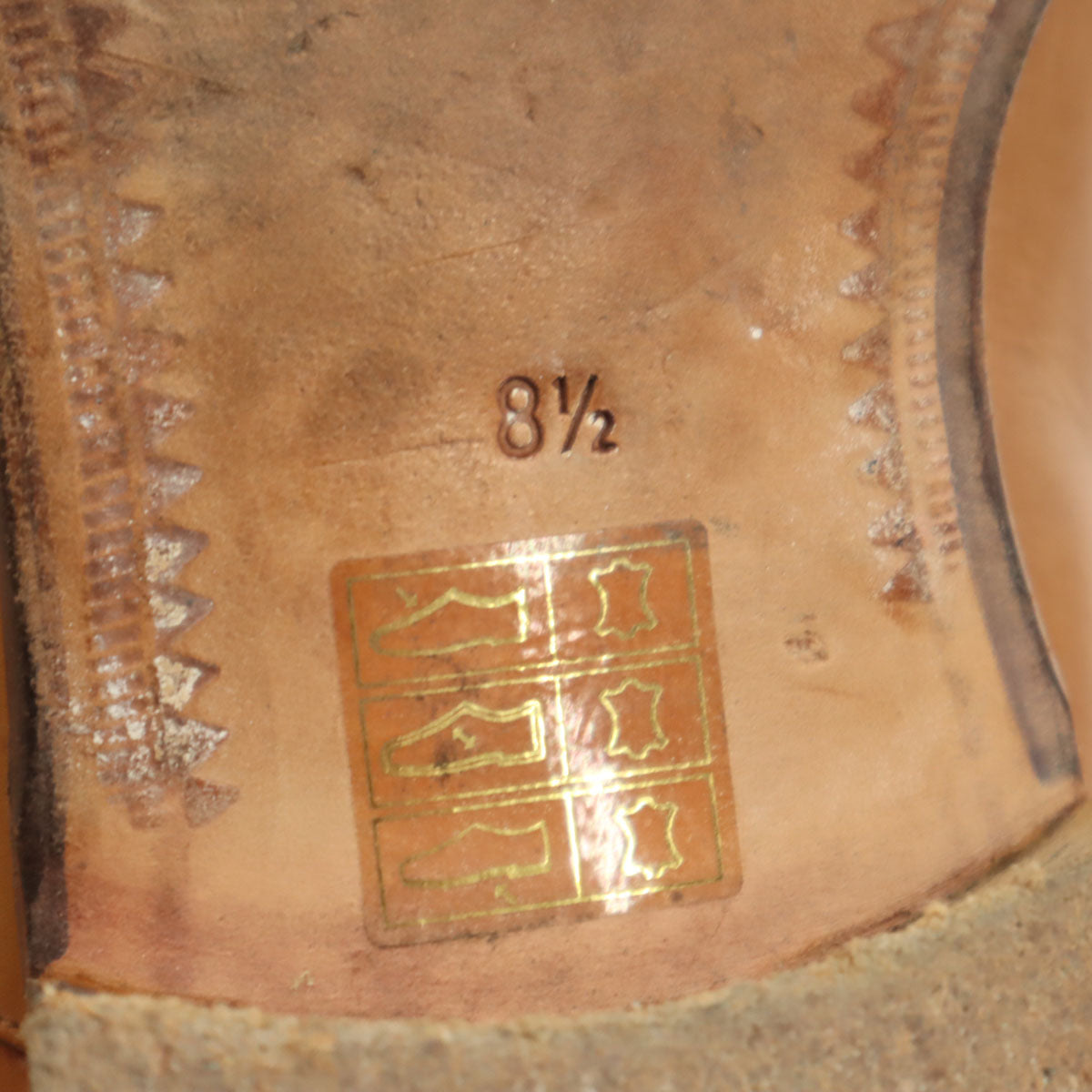 J.A.Ramis ジェイ― エー ラミス 本革 レザー ビジネスシューズ 8 1/2 キャメル 内羽根 革靴 メンズ