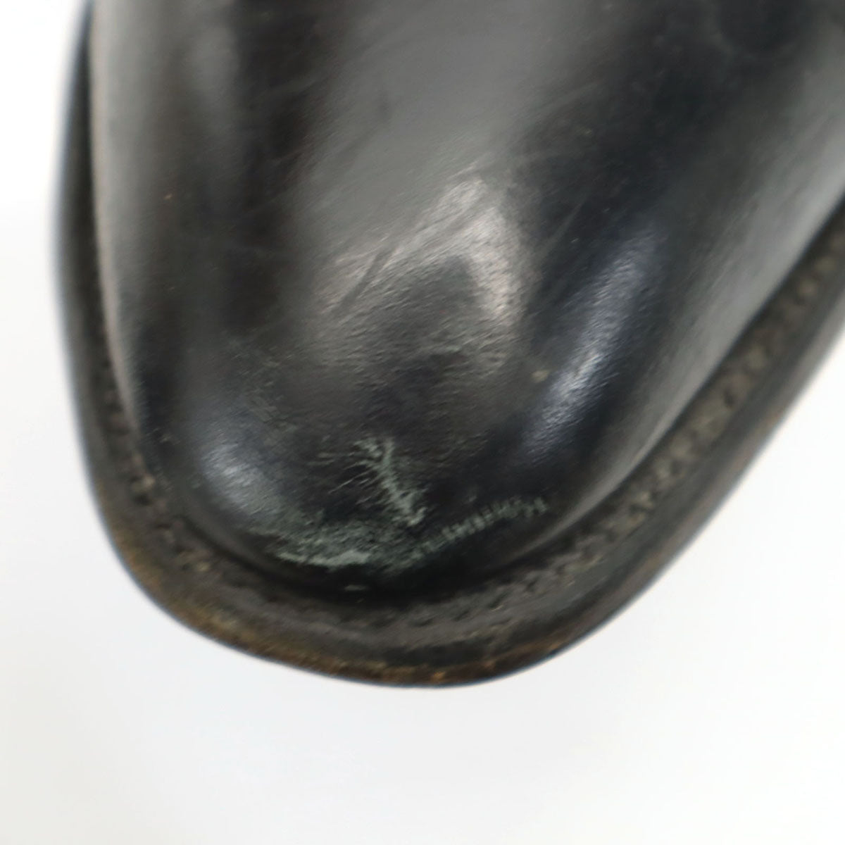 SCOTCH GRAIN スコッチグレイン レザー ビジネスシューズ 24 1/2 ブラック 外羽根 革靴 シューキーパー付き メンズ