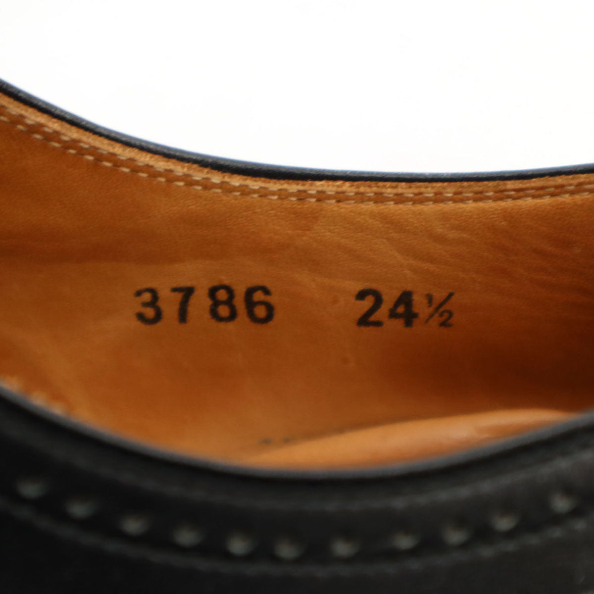 SCOTCH GRAIN スコッチグレイン レザー ビジネスシューズ 24 1/2 ブラック 外羽根 革靴 シューキーパー付き メンズ