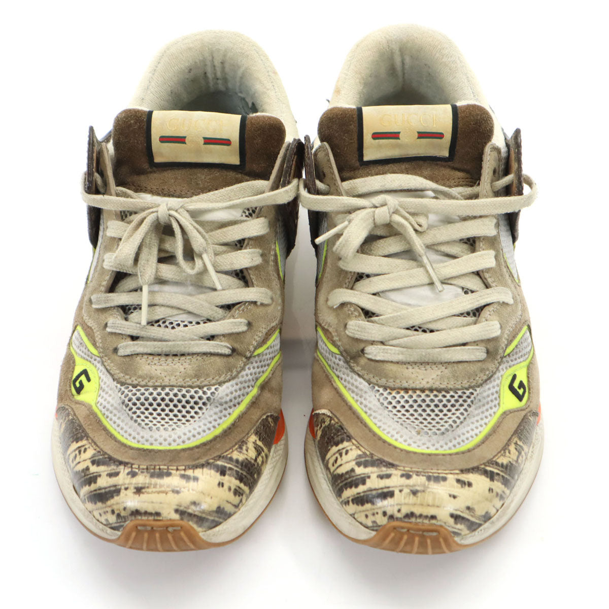 GUCCI グッチ イタリア製 ウルトラペース スニーカー 10 ブラウン 箱 保存袋 シューレース付き メンズ