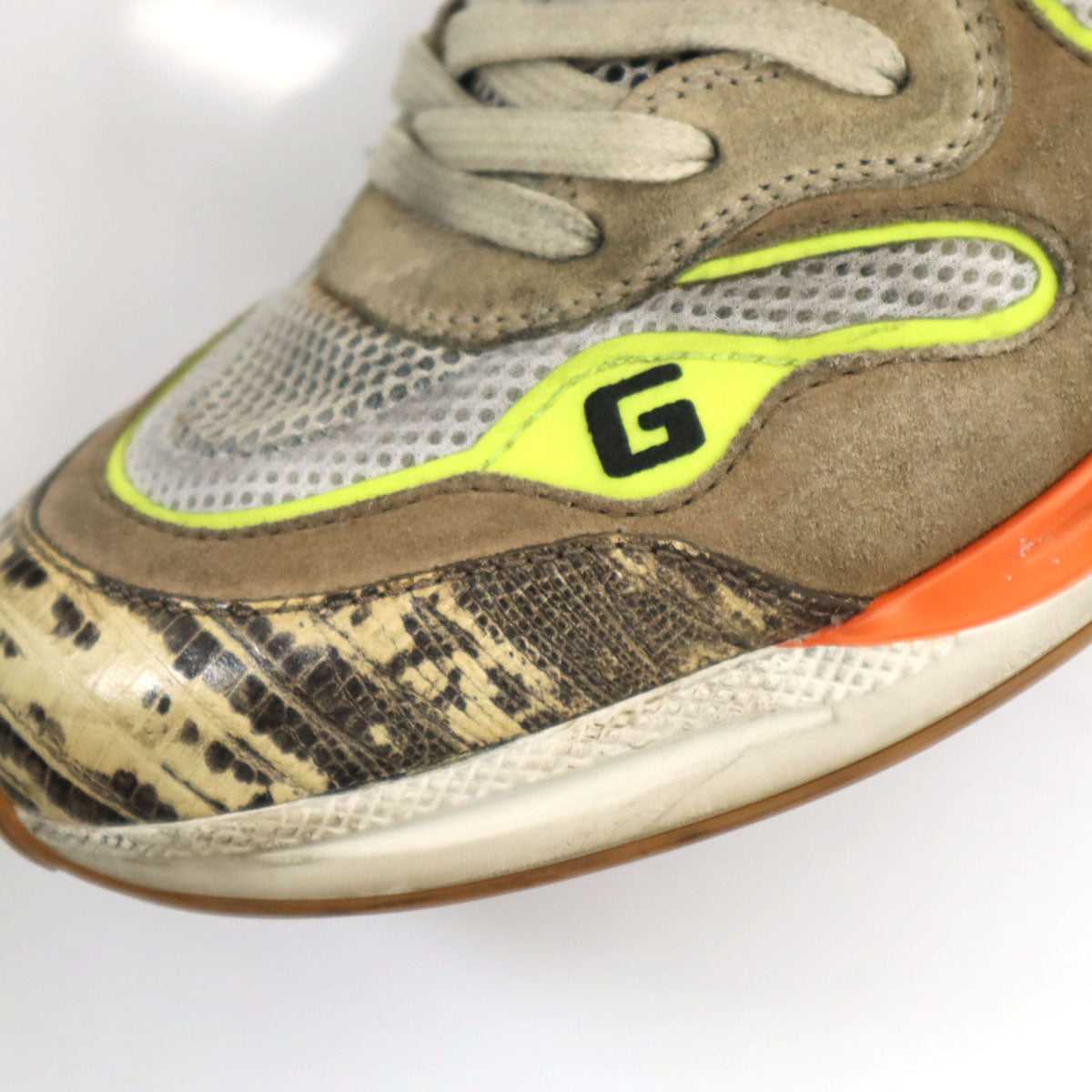 GUCCI グッチ イタリア製 ウルトラペース スニーカー 10 ブラウン 箱 保存袋 シューレース付き メンズ