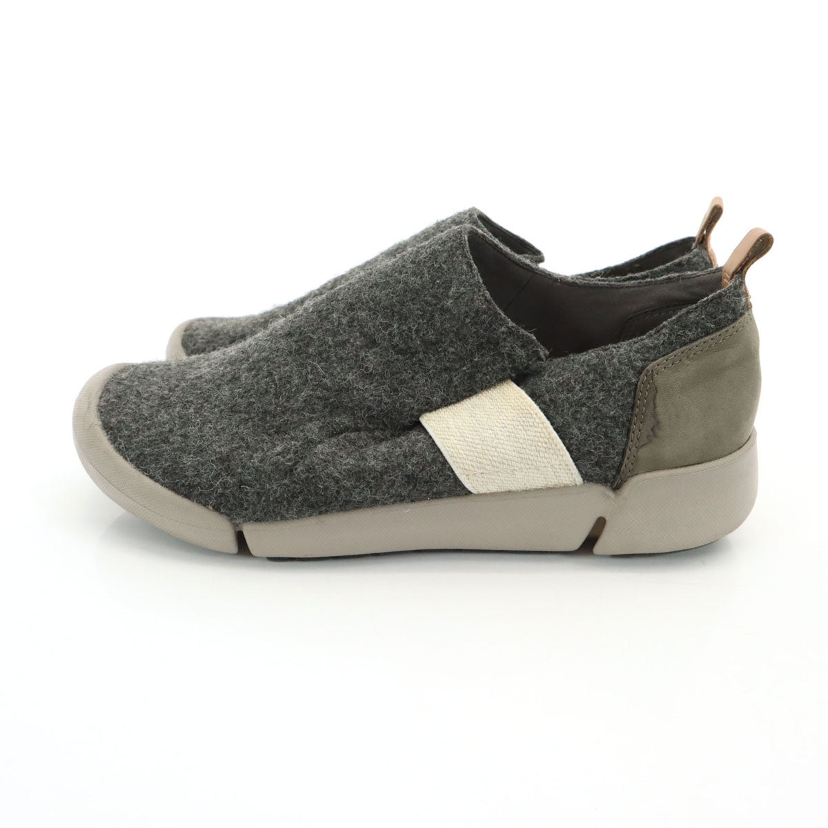 Clarks クラークス スリッポン 5 グレー レディース