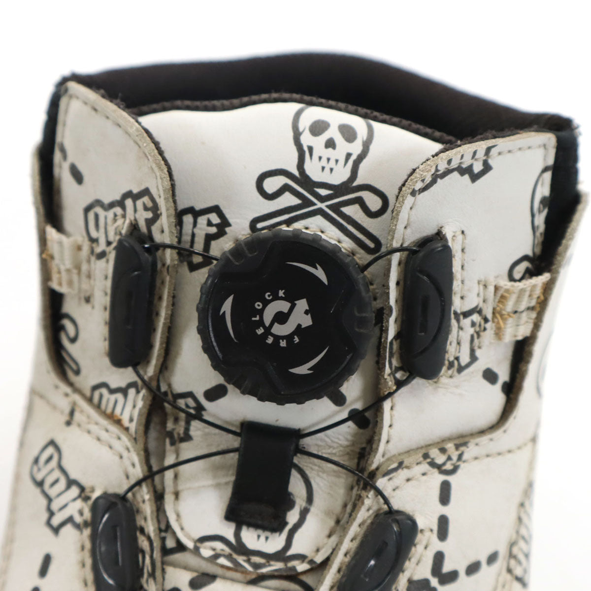 MARK&LONA マークアンドロナ グラヴィス コラボ 総柄 ゴルフ シューズ 26 ホワイト系 メンズ