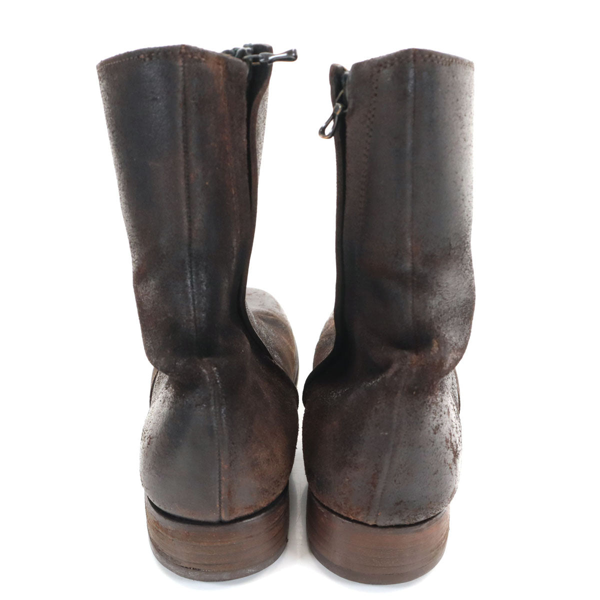 wjk ダブルジェイケイ 897 サイドジップ ブーツ 41 ブラウン 箱付き メンズ