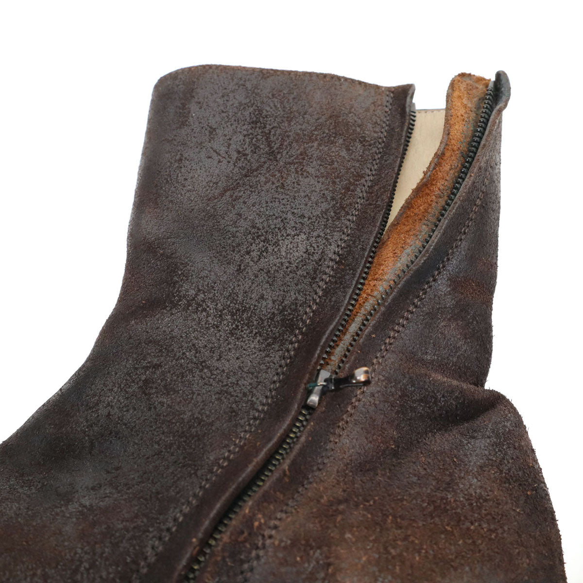 wjk ダブルジェイケイ 897 サイドジップ ブーツ 41 ブラウン 箱付き メンズ