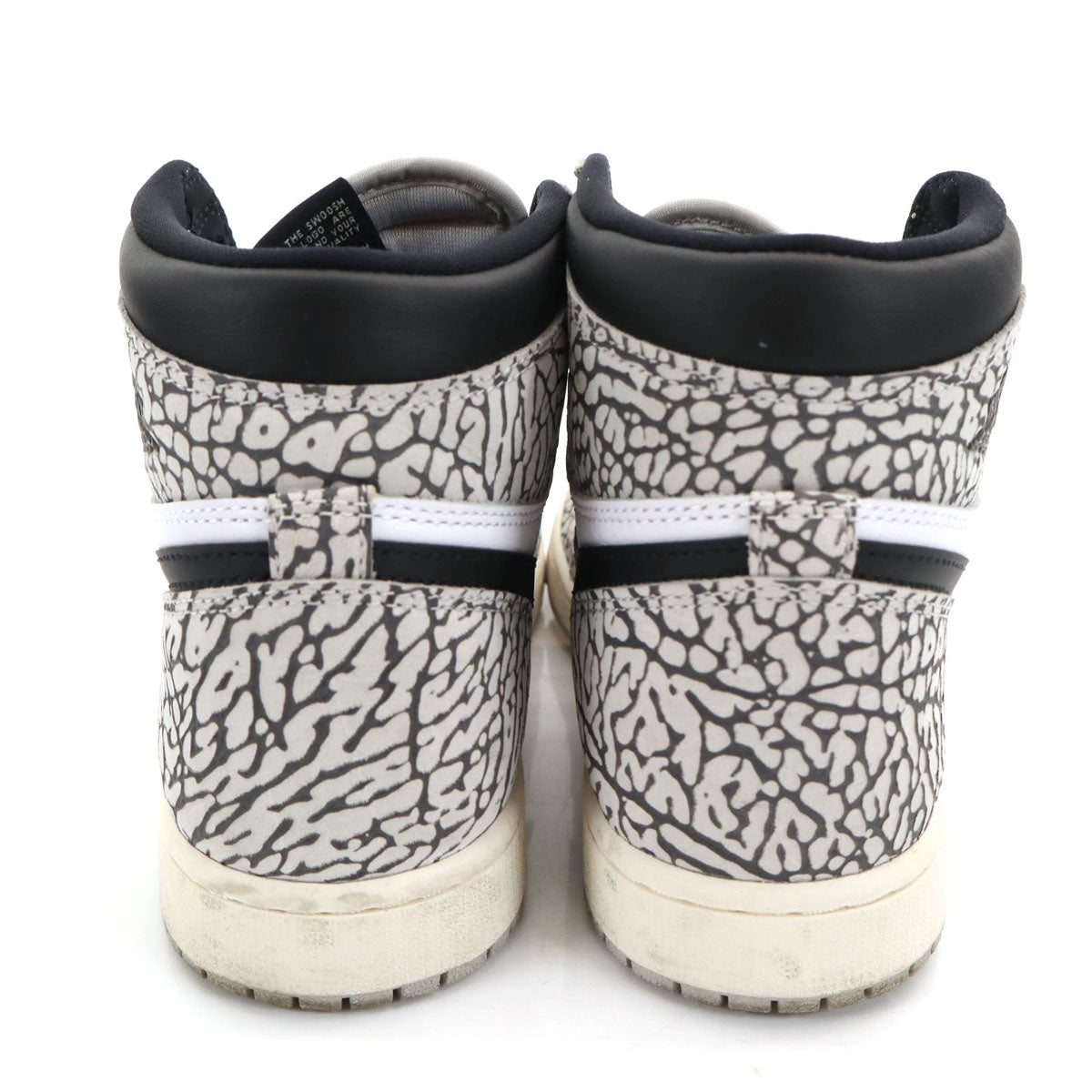 NIKE ナイキ エアジョーダン 1 レトロ ハイ OG エレファント柄 スニーカー 27.5 ホワイト DZ5485-052 AIR JORDAN 箱付き メンズ